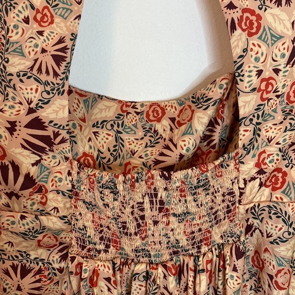 Free People Silent Rawr Square Neck Peplum Open Back Top - Picture 7 of 8